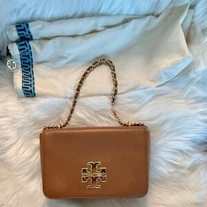 Tory Burch purse with dust jacket